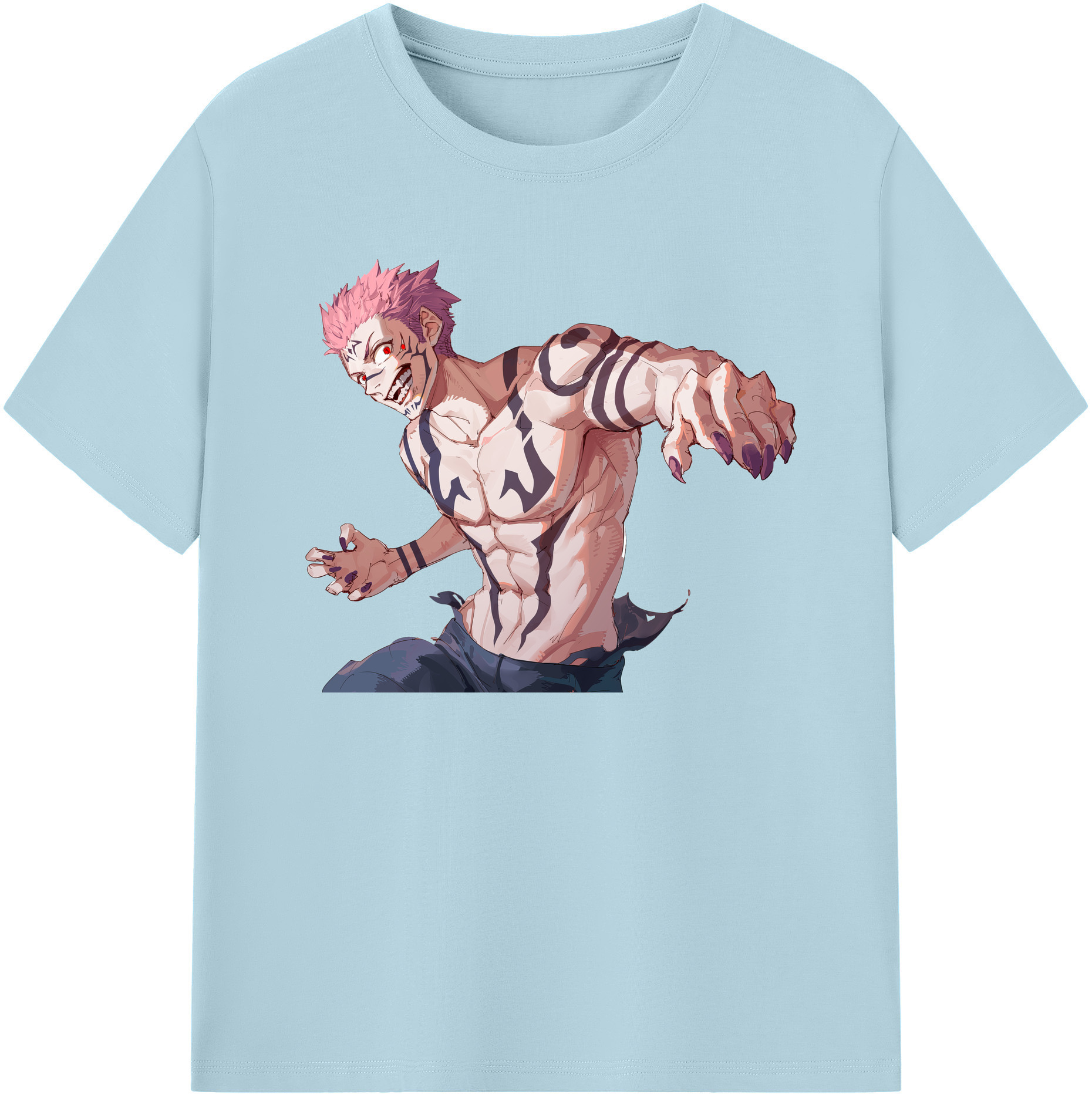 （画像用） 呪術廻戦 Jujutsu Kaisen 綿100％半袖Tシャツ（フロントプリント）